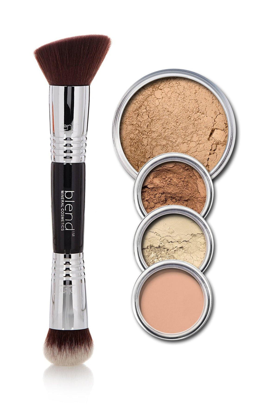 All-Over Face Contour & Highlighting Kit - Medium Dark - Blend Mineral Cosmetics
