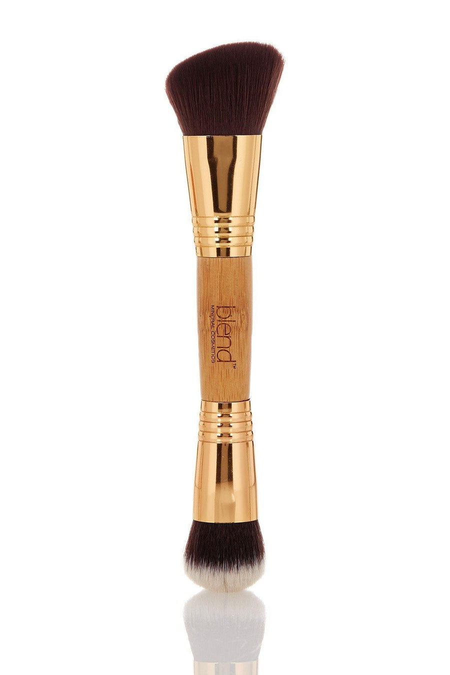 Angle Double Ended Brush - Bamboo - Blend Mineral Cosmetics