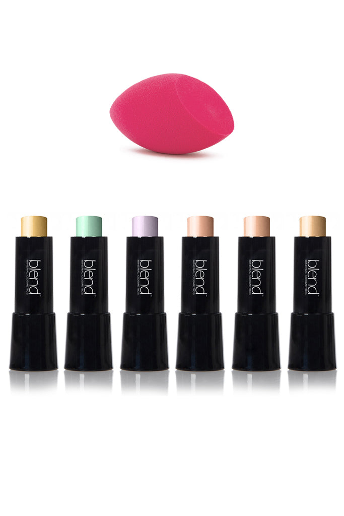 Set of 6 Sticks Color Correcting & Concealer Set - Blend Mineral Cosmetics
