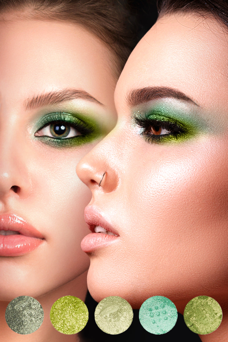 Natural World of Green Eyeshadow 6-Piece Set - Blend Mineral Cosmetics