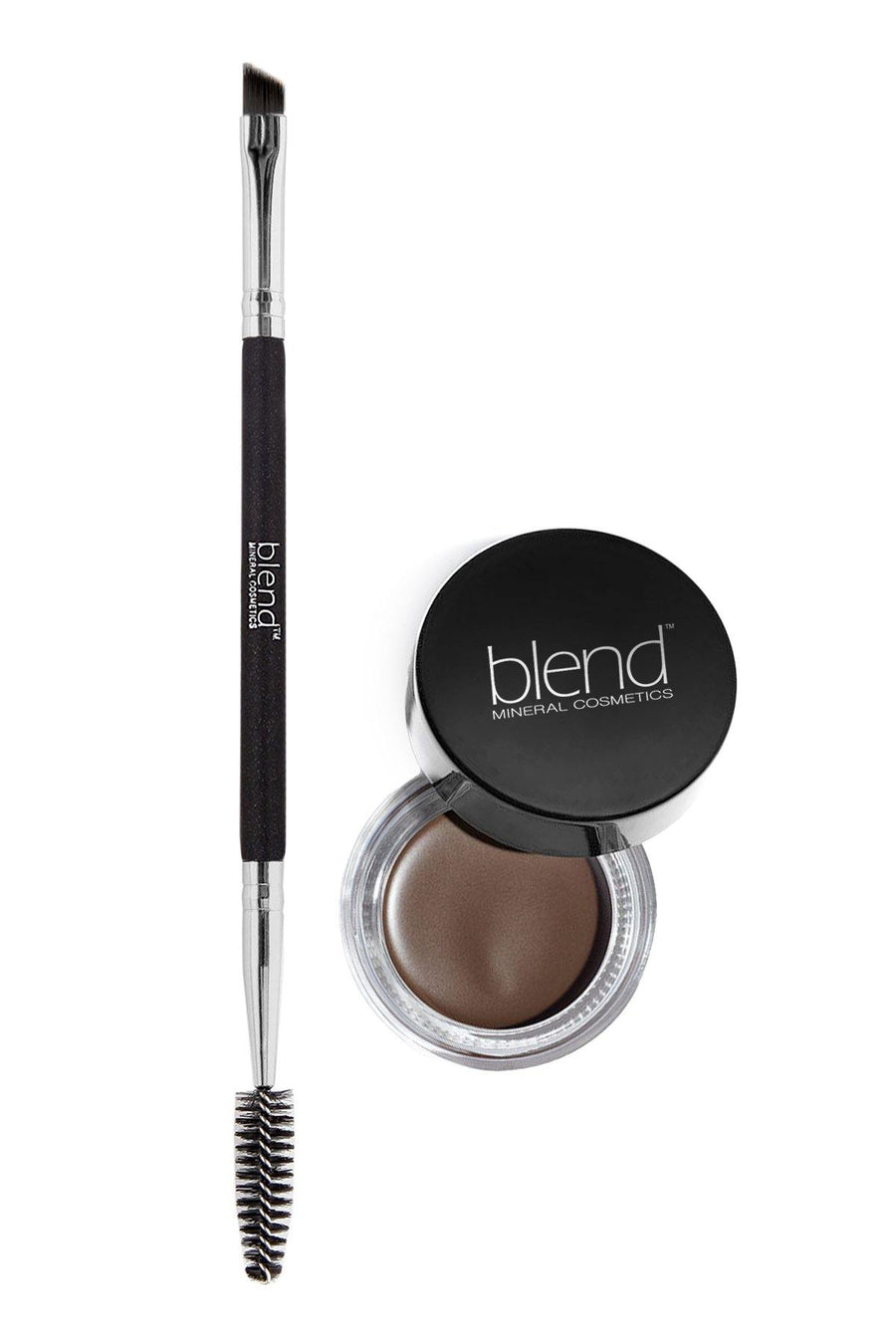 Brown Gel Eye Brow & Brush - Blend Mineral Cosmetics