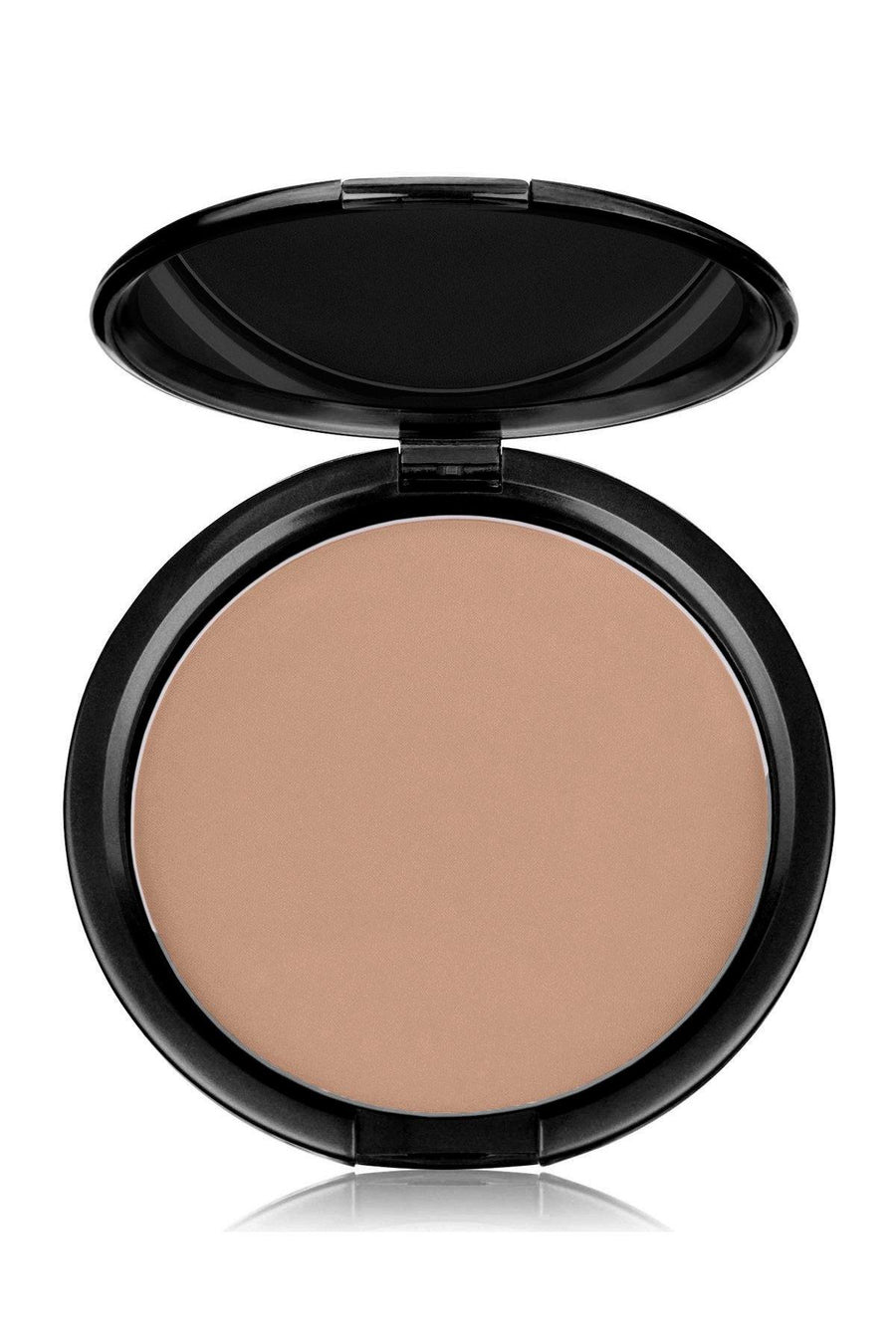 Foundation Pink Tone Medium Mineral Pressed Powder & Brush - Blend Mineral Cosmetics