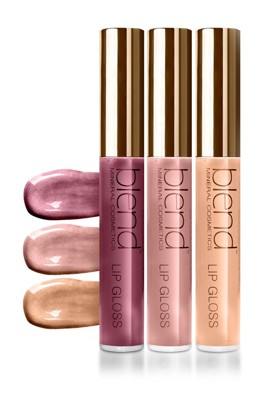 3-Piece Lip Gloss - Nude & Natural - Blend Mineral Cosmetics